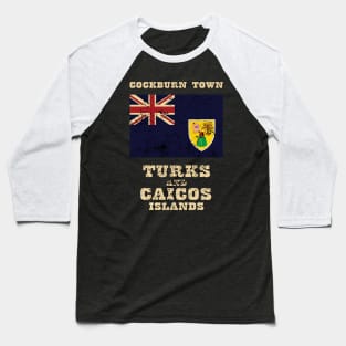 Flag of Turks and Caicos Islands Baseball T-Shirt